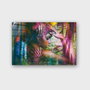 Wallity Cuadro Decorativo de Vidrio Templado Multicolor 70 x 100 cm